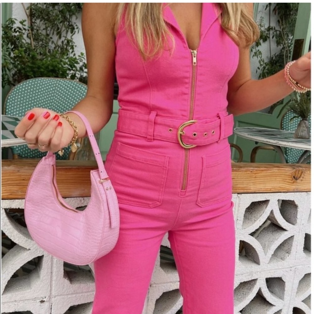 Pink show me your mumu Jacksonville jumpsuit